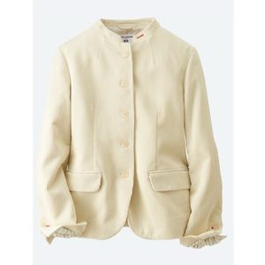 Ines de la Fressange X Uniqlo Collection corduroy jacket in Ivory size small